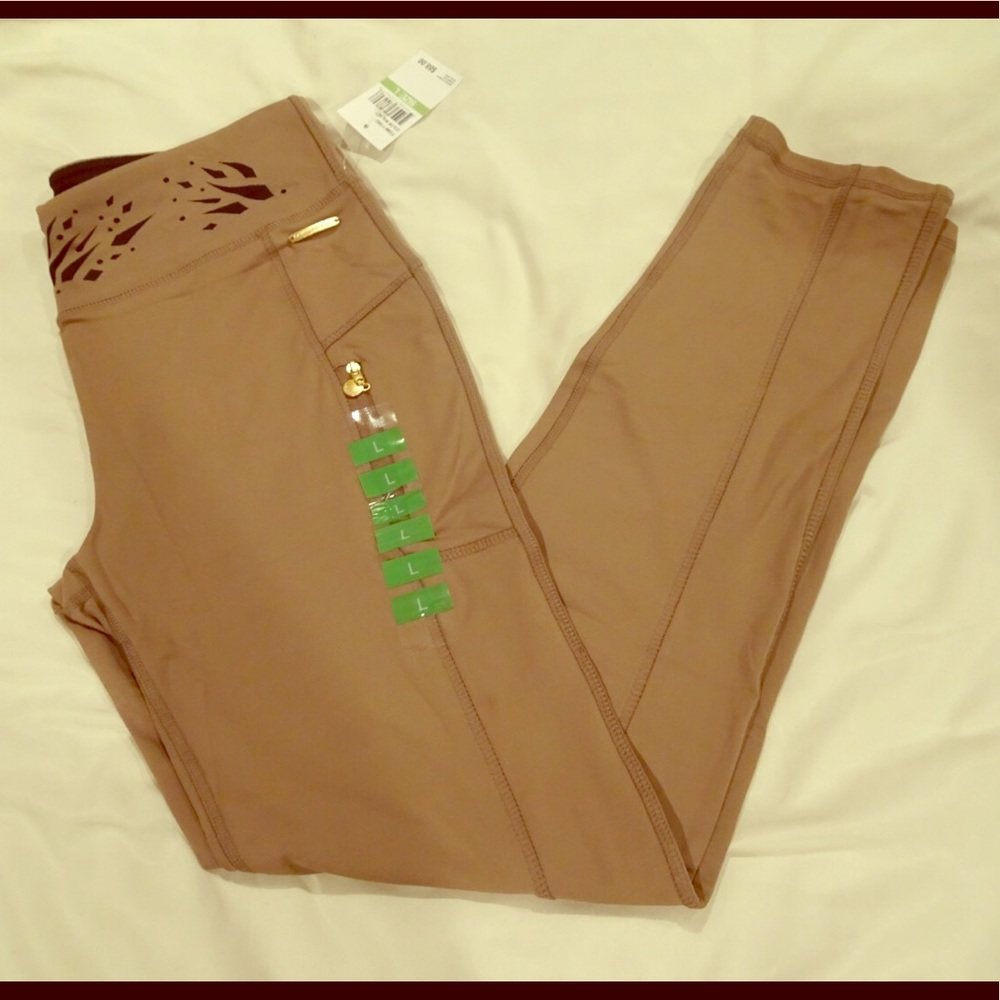 Catherine Malandrino Active Long Pants Tan/Black
